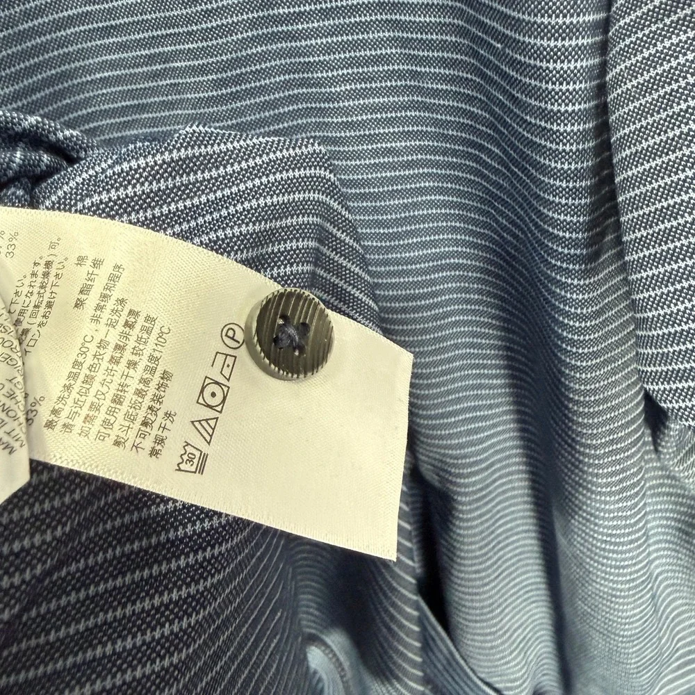 Tommy Bahama‎ Polo Shirt Mens XL Blue Striped Supima Cotton Blend Casual Golf